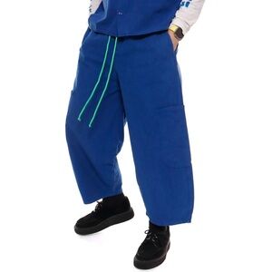 Wide Leg Blue Pants